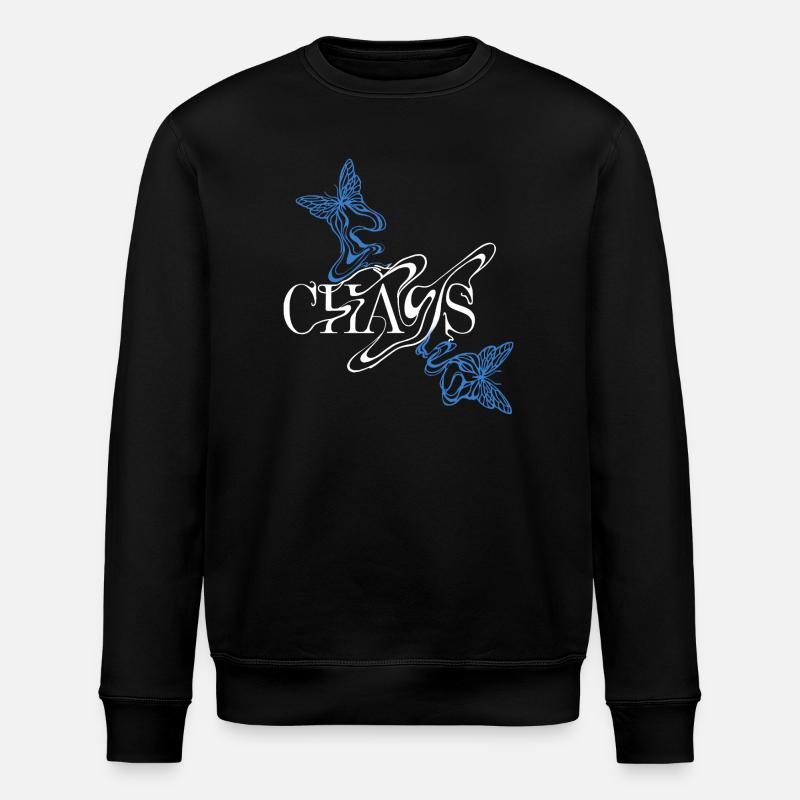 Fontaine papillon avec ailes - Sweat bio ROLLER Stanley/Stella Unisexe - noir