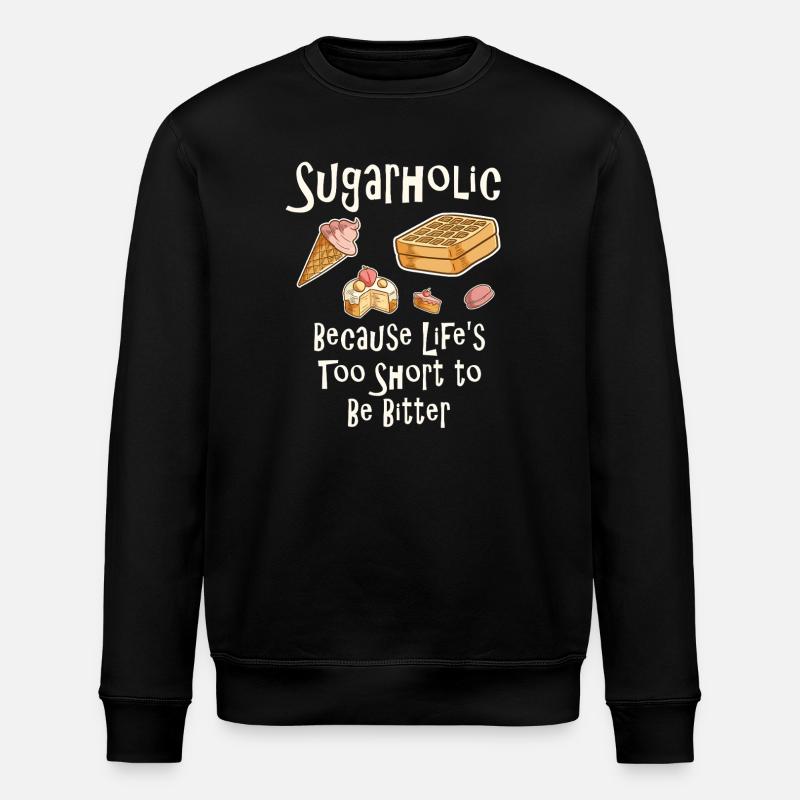 Citation de dessert Sugarholic Tee - Sweat bio ROLLER Stanley/Stella Unisexe - noir