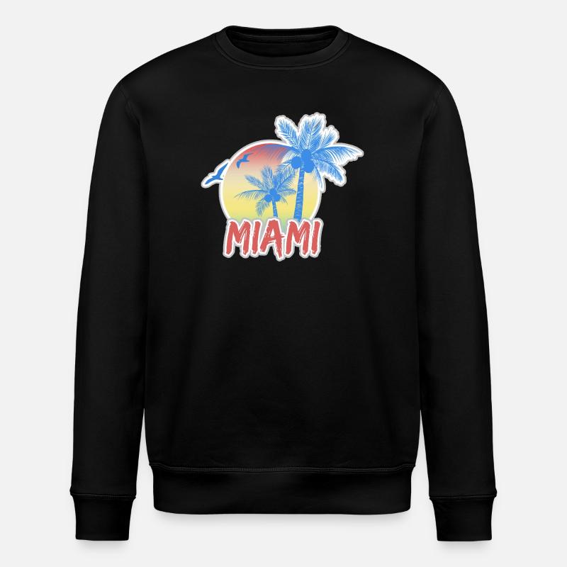 Strand Miami - Stanley/Stella Unisex Bio-Sweatshirt ROLLER - Schwarz