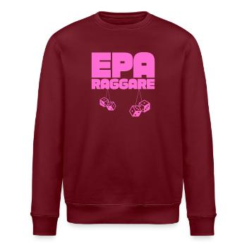 EPA Ragger – Rosa Hängende Würfel - Stanley/Stella Unisex Bio-Sweatshirt ROLLER - Burgunderrot - Vorne - Nik (191cm)
