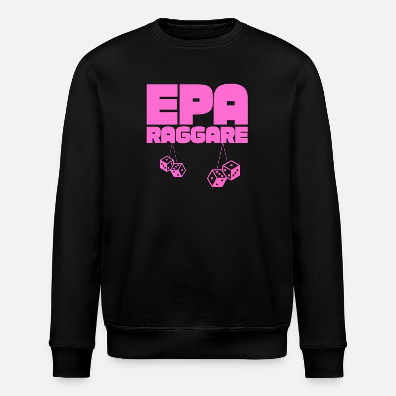 EPA Ragger – Pink Hanging Dice - Stanley/Stella ROLLER Unisex Organic Sweatshirt - black