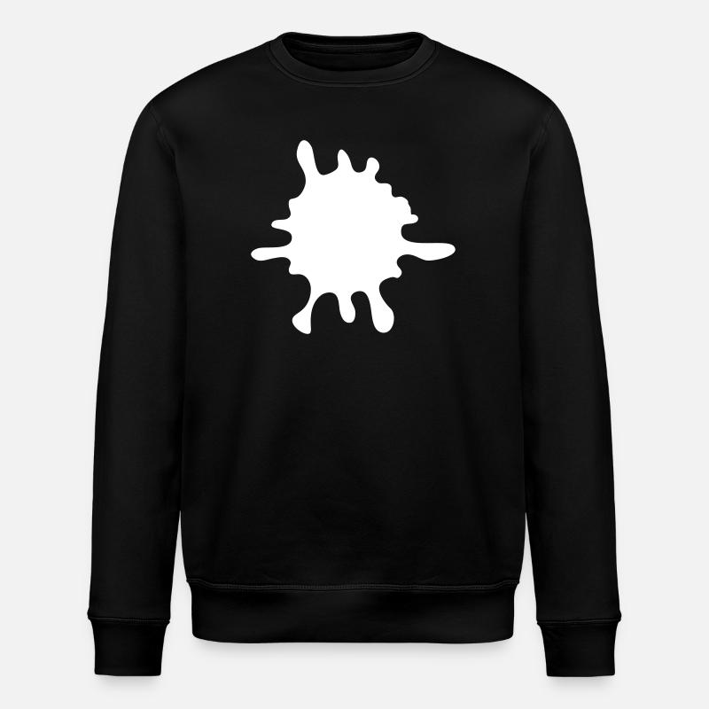 Farbklecks Splash - Stanley/Stella Unisex Bio-Sweatshirt ROLLER - Schwarz
