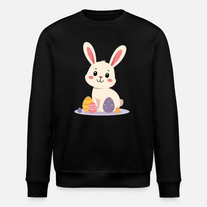 Lapin de Pâques - Sweat bio ROLLER Stanley/Stella Unisexe - noir