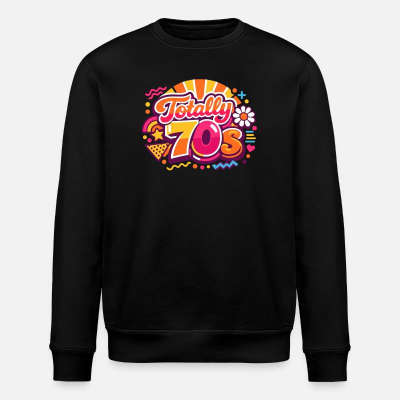 70s - Stanley/Stella ROLLER Unisex Organic Sweatshirt - black