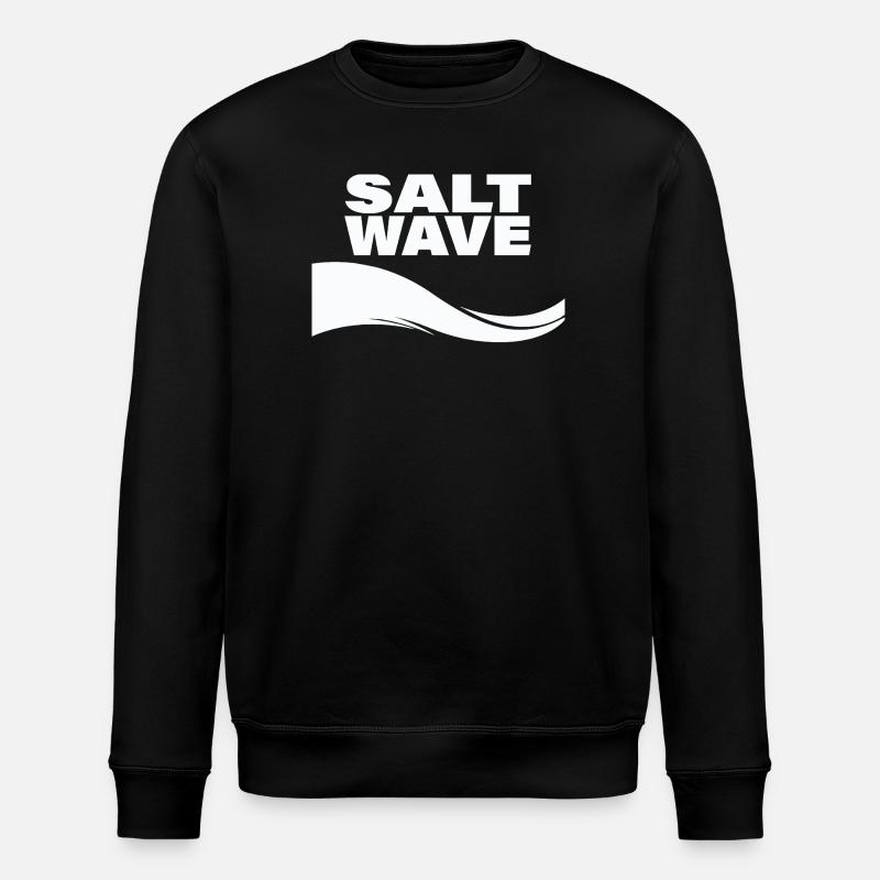 SALT WAVE - Stanley/Stella ROLLER Unisex Organic Sweatshirt - black