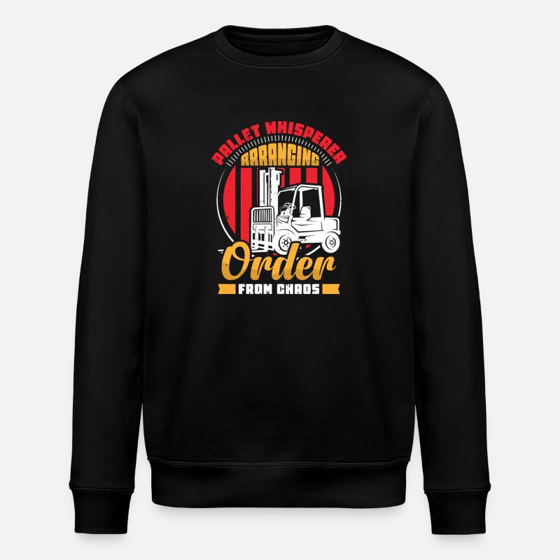 Staplerfahrer Englisch Spruch Stapler - Stanley/Stella Unisex Bio-Sweatshirt ROLLER - Schwarz