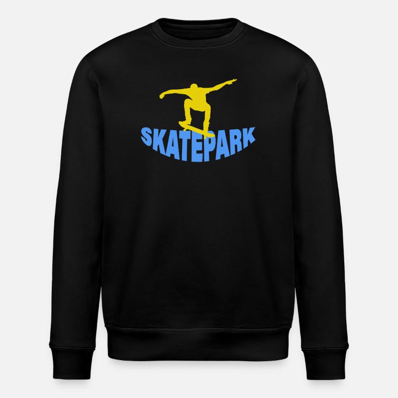 SKATEPARK - Stanley/Stella Unisex Bio-Sweatshirt ROLLER - Schwarz