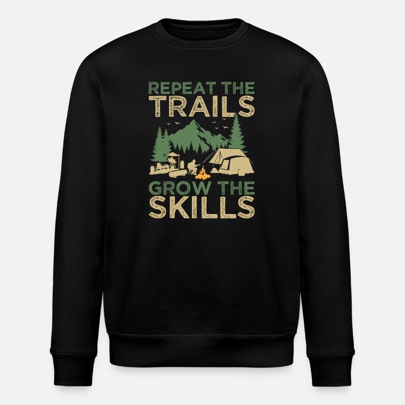 Chef scout Repeat The Trails Scout - Sweat bio ROLLER Stanley/Stella Unisexe - noir