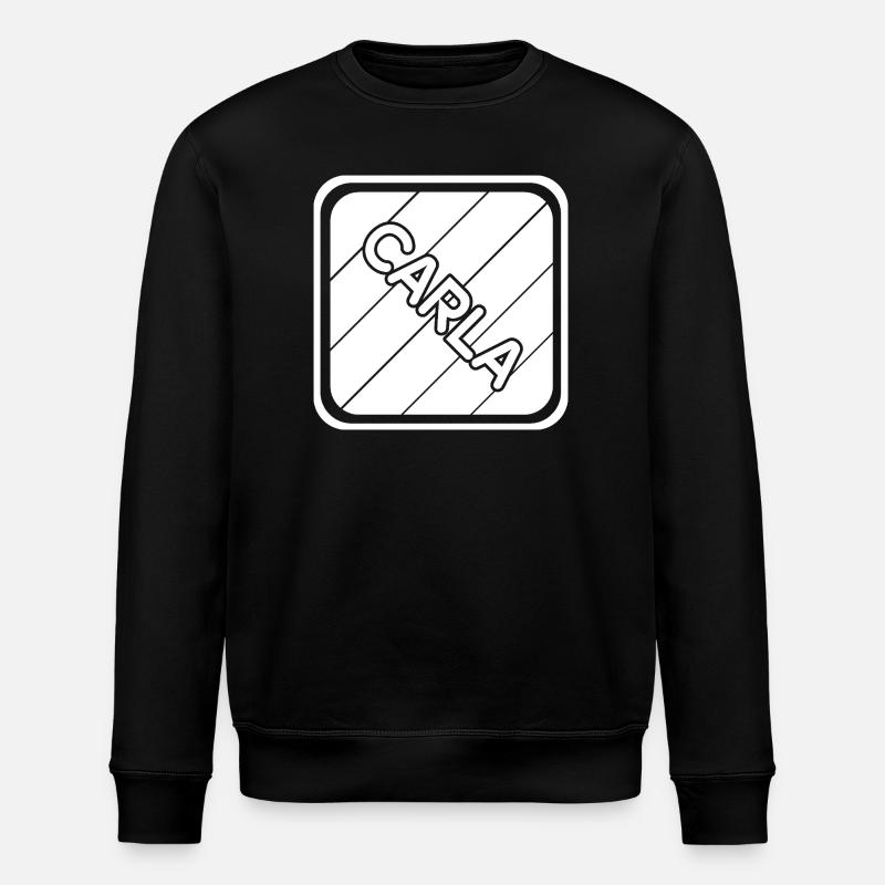 First name Carla - Stanley/Stella ROLLER Unisex Organic Sweatshirt - black