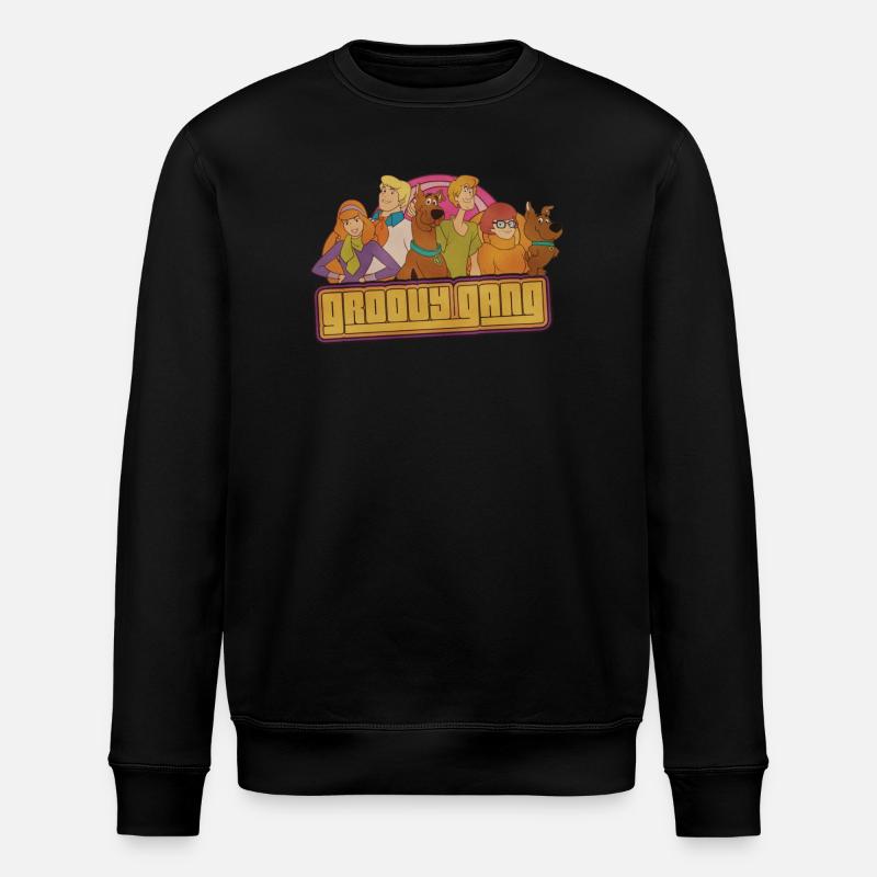 Scooby-Doo Groovy Gang - Stanley/Stella ROLLER Unisex Organic Sweatshirt - black