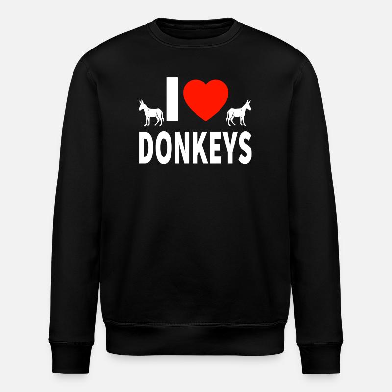 âne - Sweat bio ROLLER Stanley/Stella Unisexe - noir