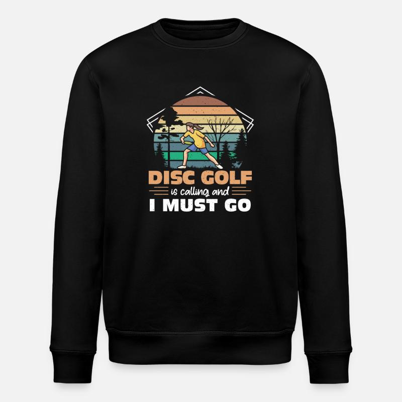 Disc Golf Gifts Disc Golf - Stanley/Stella ROLLER Unisex Organic Sweatshirt - black