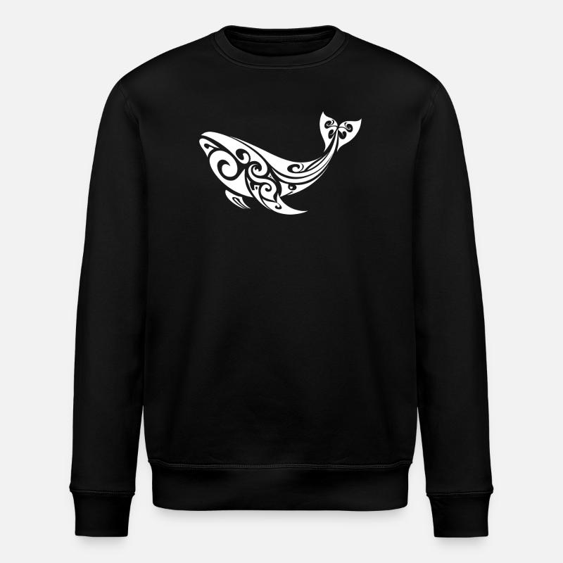 baleine - Sweat bio ROLLER Stanley/Stella Unisexe - noir