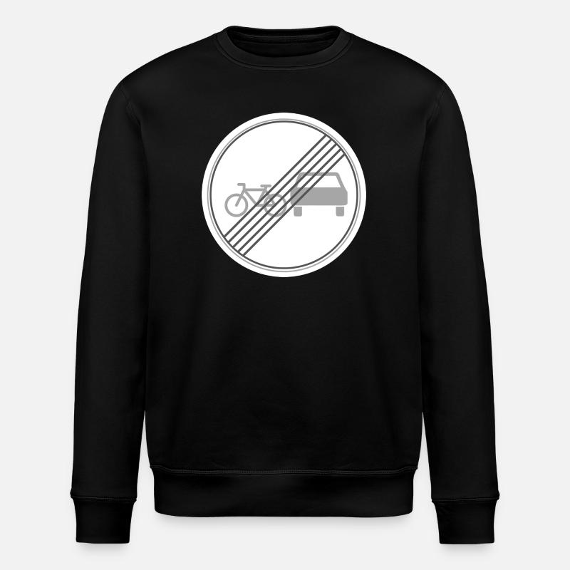 Overtaking by bike allowed again - Stanley/Stella ROLLER Unisex Organic Sweatshirt - black