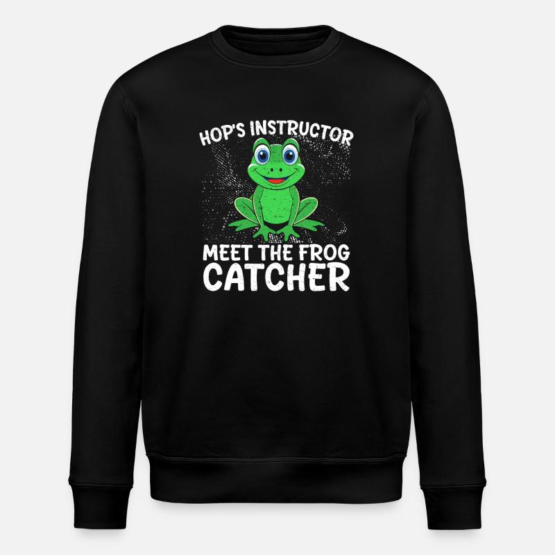 Frog Catcher Hop´s Instructor Frog - Stanley/Stella Unisex Bio-Sweatshirt ROLLER - Schwarz