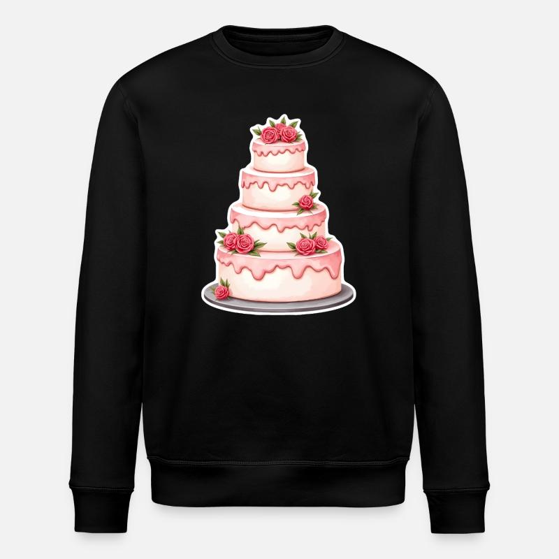 Cake Wedding - Stanley/Stella ROLLER Unisex Organic Sweatshirt - black