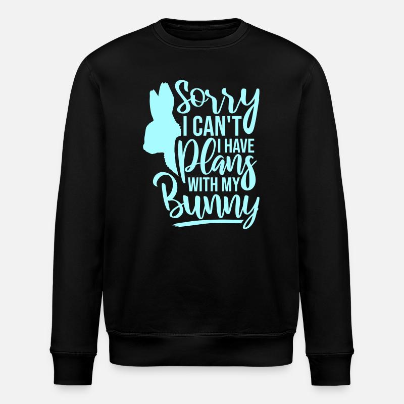Scusa, non posso, ho dei programmi con il mio logo Bunny Hase - Felpa ecologica unisex ROLLER di Stanley/Stella - nero