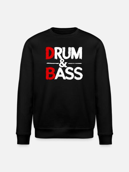 Drum & Bass / Rum & Ass Distressed - Stanley/Stella Unisex Bio-Sweatshirt ROLLER - Schwarz