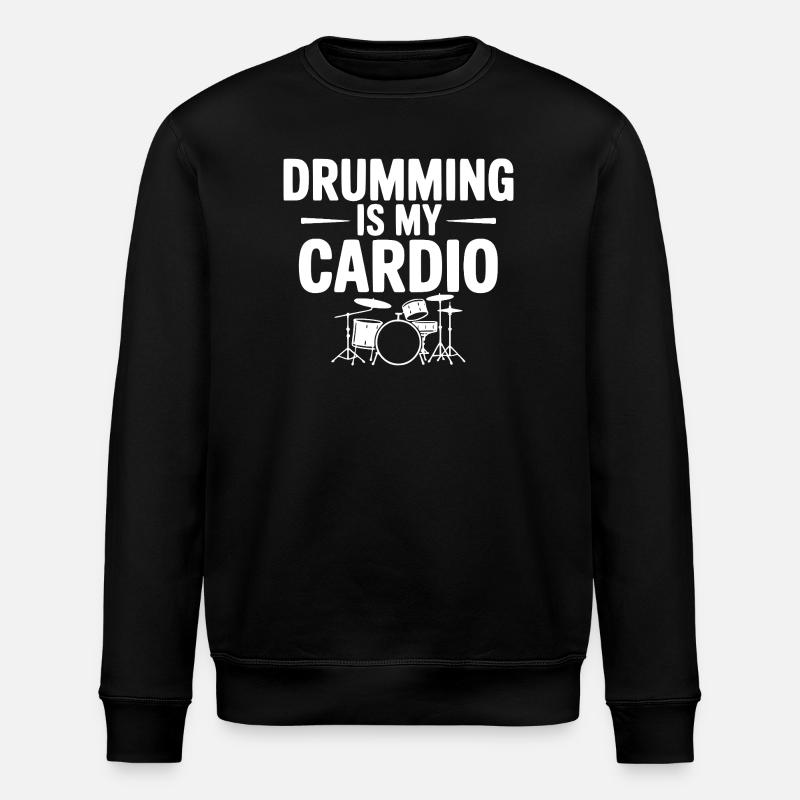 La batterie, c’est mon cardio - Sweat bio ROLLER Stanley/Stella Unisexe - noir