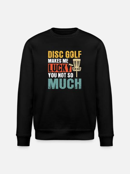 Disc Golf Gifts Disc Golf - Stanley/Stella ROLLER Unisex Organic Sweatshirt - black