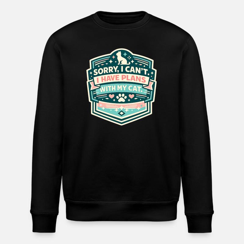 J’ai des projets pour mon chat - Sweat bio ROLLER Stanley/Stella Unisexe - noir