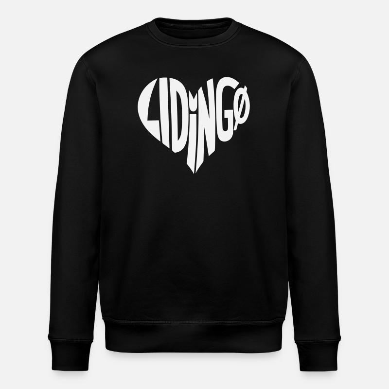 Lidingo Heart Style - Stanley/Stella ROLLER Unisex Organic Sweatshirt - black