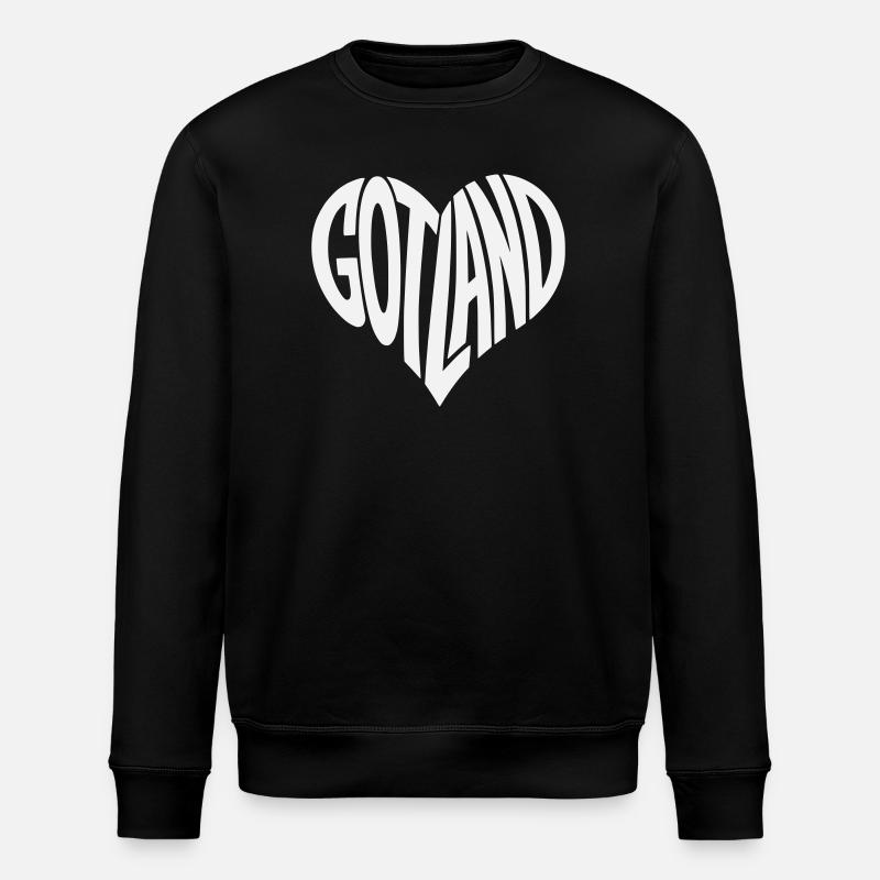 Lettrage Gotland Heart - Sweat bio ROLLER Stanley/Stella Unisexe - noir