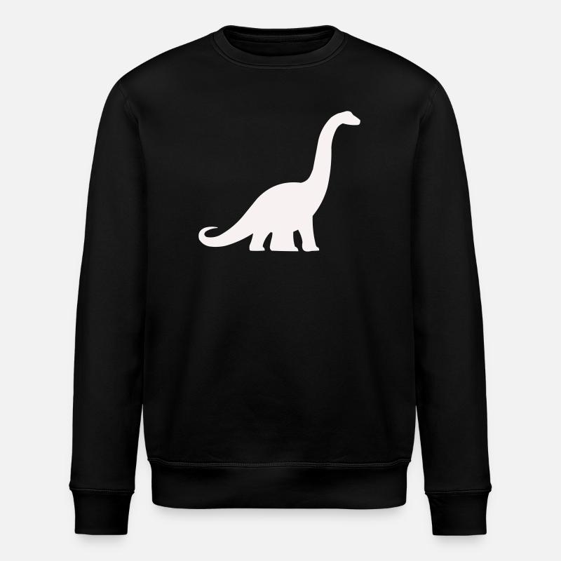 Langhals Dino Silhouette - Stanley/Stella Unisex Bio-Sweatshirt ROLLER - Schwarz