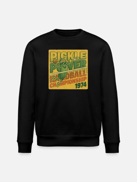 Pickle Power Handball Championship 1974 Retro - Stanley/Stella ROLLER Unisex Organic Sweatshirt - black