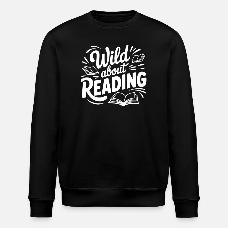 Wild about Reading - Stanley/Stella ROLLER Unisex Organic Sweatshirt - black