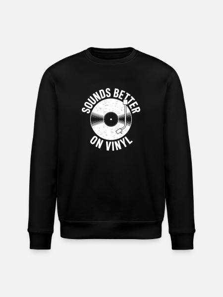 Sounds Better on Vinyl - Stanley/Stella ROLLER Unisex Organic Sweatshirt - black