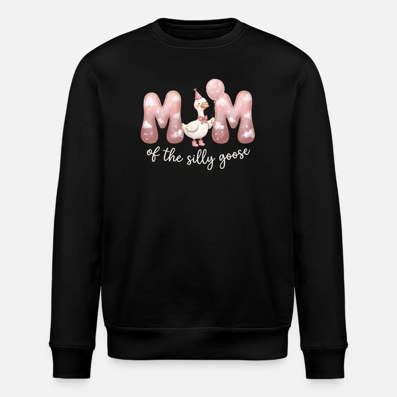 Mutter der Dummen Gans - Stanley/Stella Unisex Bio-Sweatshirt ROLLER - Schwarz