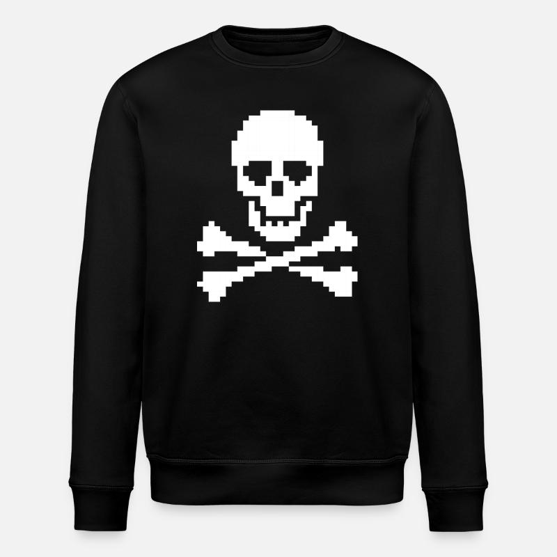 Pixel Kraniekorridser - Stanley/Stella økologisk unisex-sweatshirt ROLLER - sort