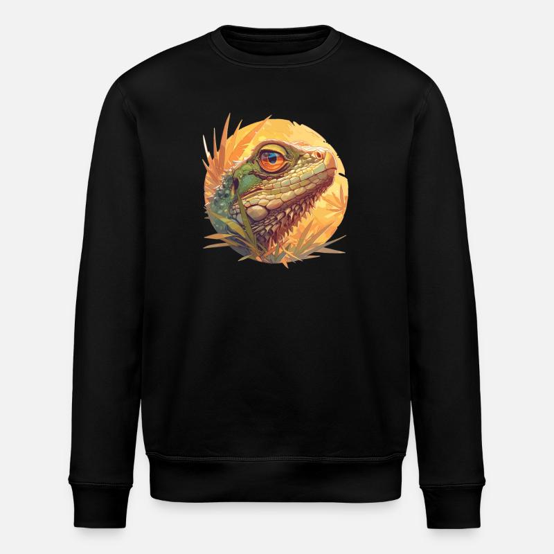Lizards Lizard - Stanley/Stella ROLLER Unisex Organic Sweatshirt - black