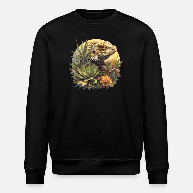 Lizards Lizard - Stanley/Stella ROLLER Unisex Organic Sweatshirt - black
