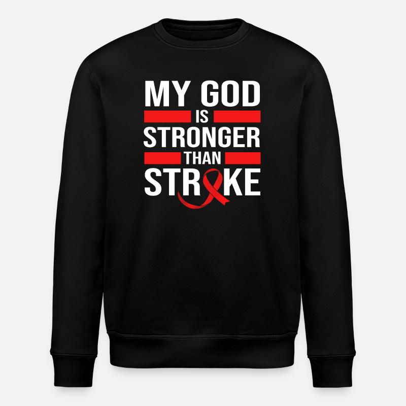Stroke Stroke - Stanley/Stella økologisk unisex-sweatshirt ROLLER - sort