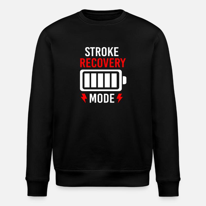 Hirnschlag Schlaganfall - Stanley/Stella Unisex Bio-Sweatshirt ROLLER - Schwarz