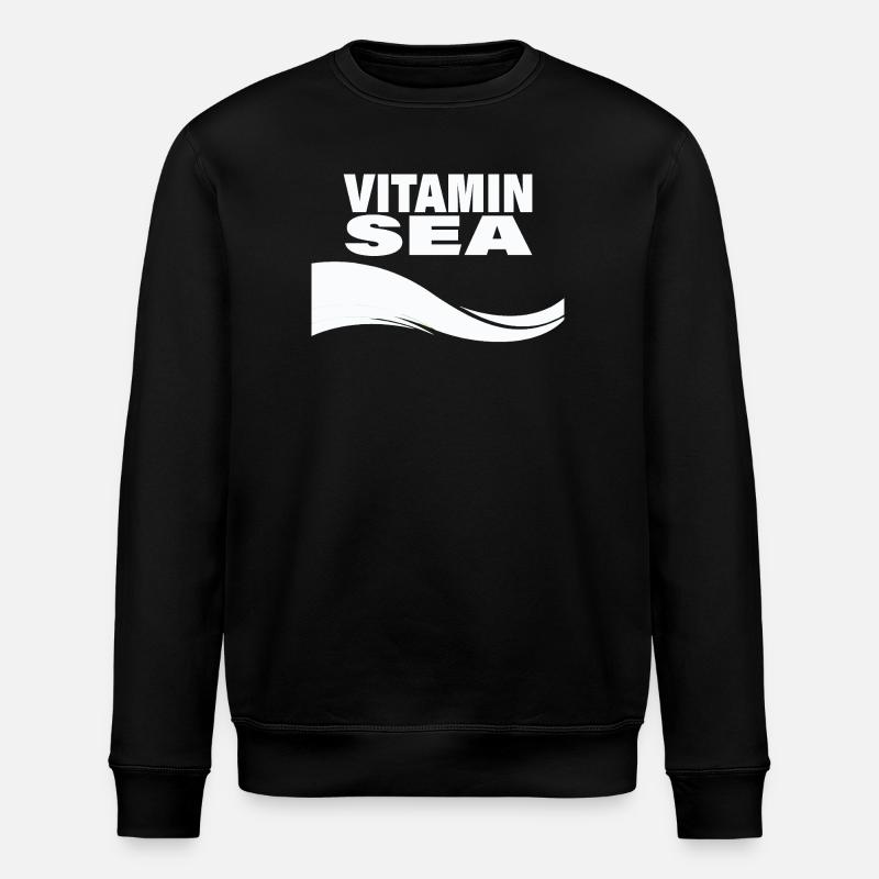 Vitamine Mer - Sweat bio ROLLER Stanley/Stella Unisexe - noir