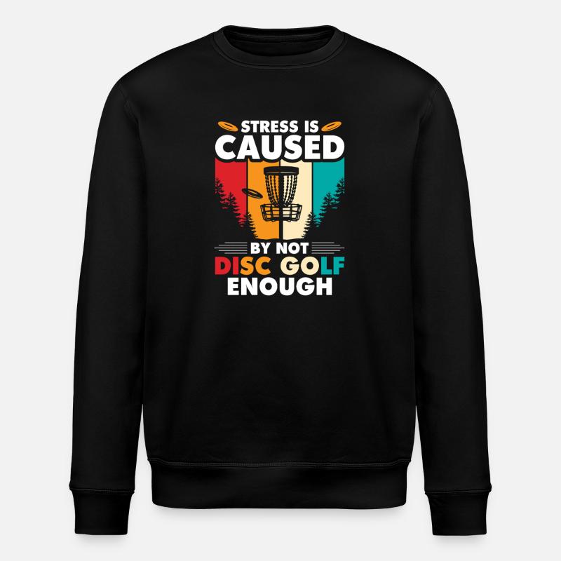 Disc Golf Gifts Disc Golf - Stanley/Stella ROLLER Unisex Organic Sweatshirt - black