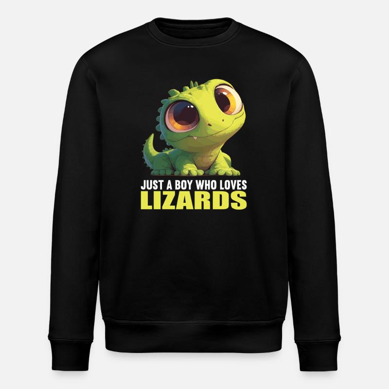 Lizards Lizard - Stanley/Stella ROLLER Unisex Organic Sweatshirt - black