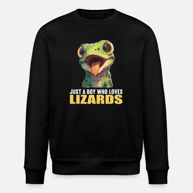 Lizards Lizard - Stanley/Stella ROLLER Unisex Organic Sweatshirt - black