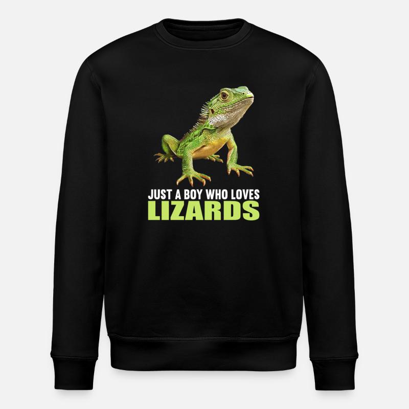 Lizards Lizard - Stanley/Stella ROLLER Unisex Organic Sweatshirt - black