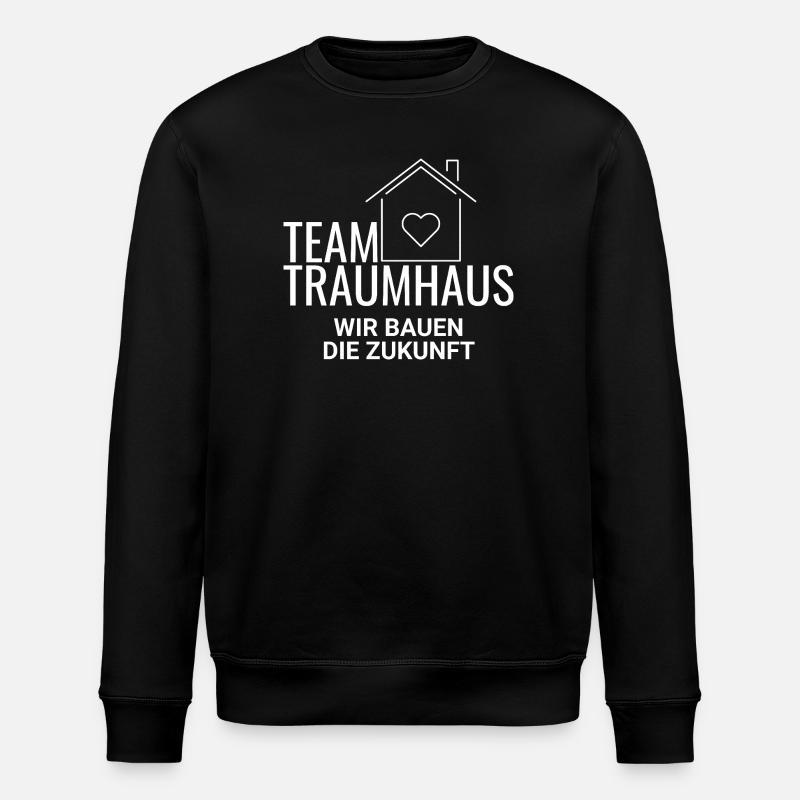 Team House Construction - Stanley/Stella ROLLER Unisex Organic Sweatshirt - black