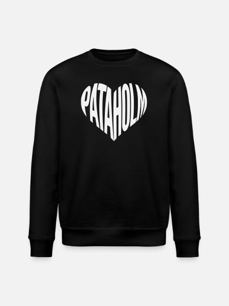 Pataholm Heart Lettering - Stanley/Stella ROLLER Unisex Organic Sweatshirt - black