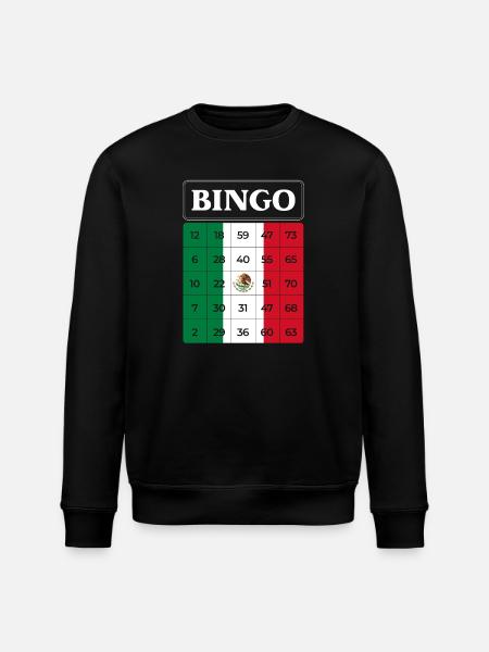 Bingo Player Bingo Mexico Theme Bingo - Stanley/Stella ROLLER Unisex Organic Sweatshirt - black
