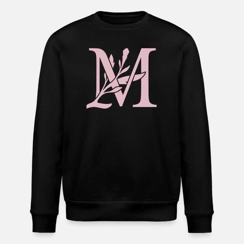 Monogramme floral LM - Sweat bio ROLLER Stanley/Stella Unisexe - noir