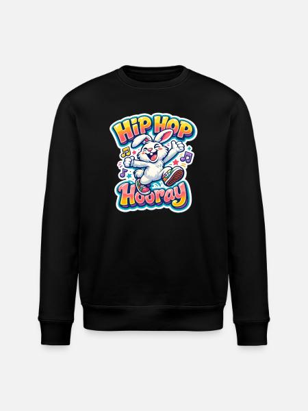 Hasenkinder - Stanley/Stella Unisex Bio-Sweatshirt ROLLER - Schwarz