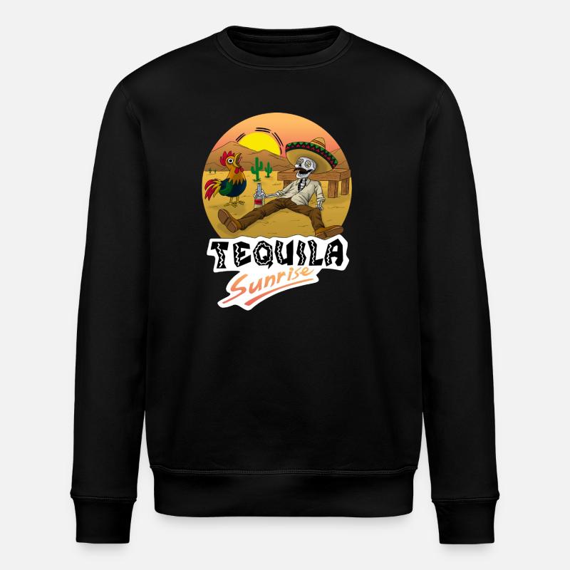 Tequila Sunrise - Sweat bio ROLLER Stanley/Stella Unisexe - noir