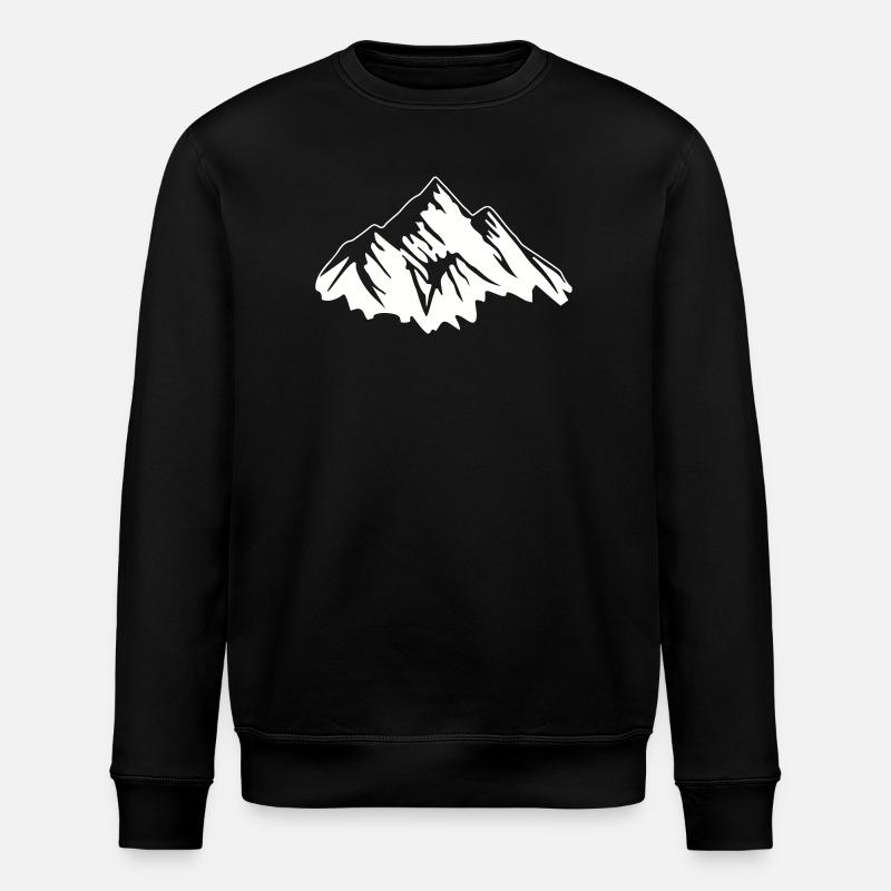 Mountains - Stanley/Stella ROLLER Unisex Organic Sweatshirt - black