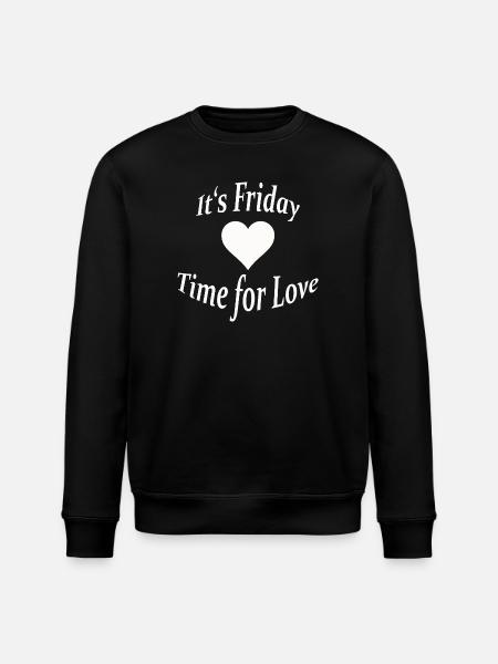 VENDREDI - TEMPS POUR L’AMOUR - Sweat bio ROLLER Stanley/Stella Unisexe - noir
